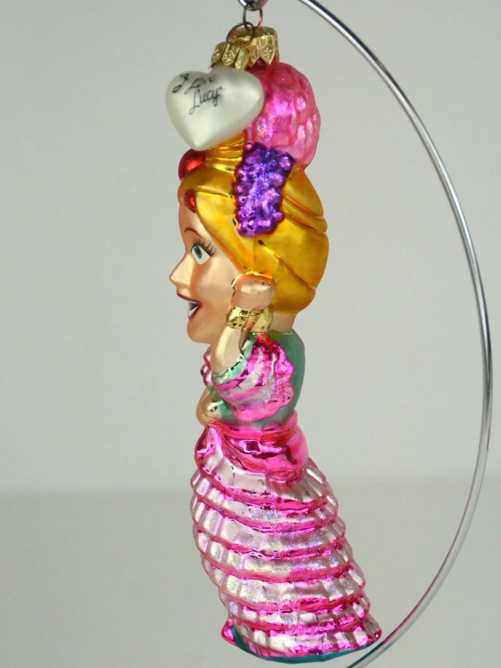 Christopher Radko I Love Lucy as Carmen Miranda Glass Christmas Ornament
